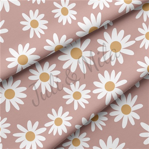 Floral54 Floral Double Brushed Polyester Fabric Jersey Stretchy Soft Polyester Stretch Fabric