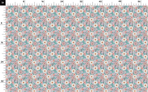 Floral Rib Knit Fabric, RBK1584 & Get a Free $89.99 Embroidery Bundle