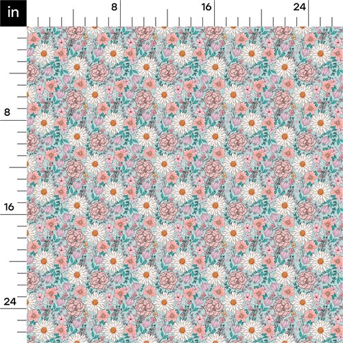 Floral Rib Knit Fabric, RBK1584 & Get a Free $89.99 Embroidery Bundle