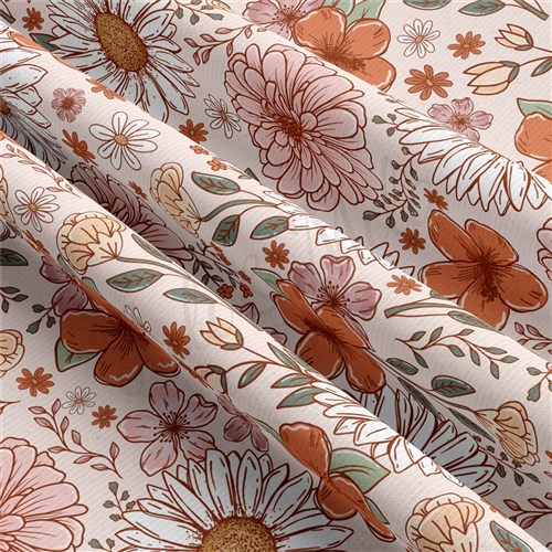 Floral Rib Knit Fabric, RBK1575 & Get a Free $89.99 Embroidery Bundle