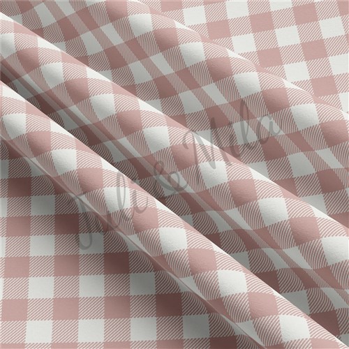 CELL Gingham Check Double Brushed Polyester Fabric Jersey Stretchy Soft Polyester Stretch Fabric