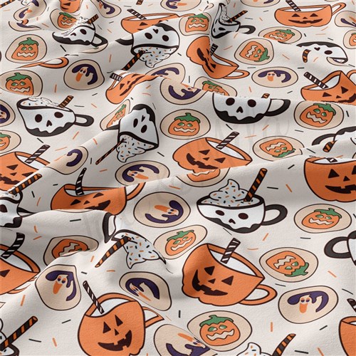 halloween Double Brushed Polyester Fabric Jersey Stretchy Soft Polyester Stretch Fabric