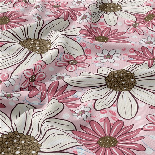 Floral Rib Knit Fabric, RBK1616 & Get a Free $89.99 Embroidery Bundle