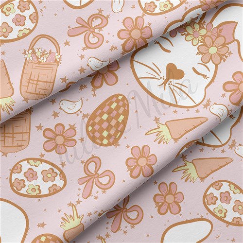 Easter Double Brushed Polyester Fabric Jersey Stretchy Soft Polyester Stretch Fabric