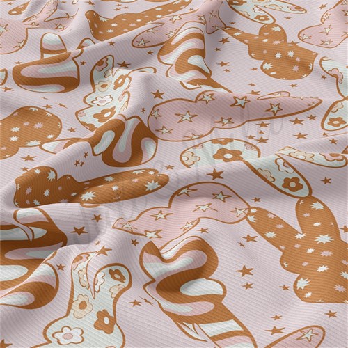 Easter Double Brushed Polyester Fabric Jersey Stretchy Soft Polyester Stretch Fabric
