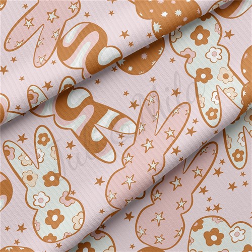 Easter Double Brushed Polyester Fabric Jersey Stretchy Soft Polyester Stretch Fabric