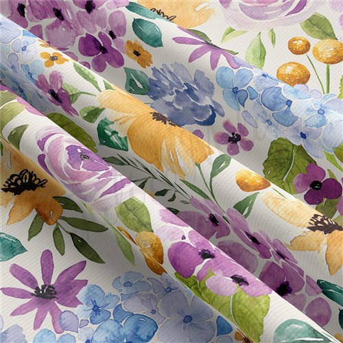 Floral Rib Knit Fabric, RBK1640 & Get a Free $89.99 Embroidery Bundle