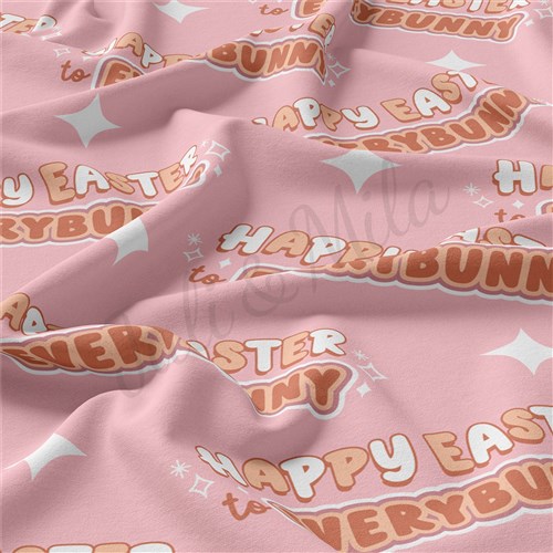 Easter Double Brushed Polyester Fabric Jersey Stretchy Soft Polyester Stretch Fabric