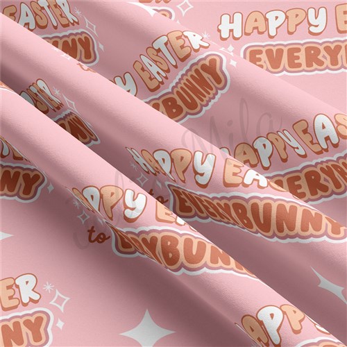 Easter Double Brushed Polyester Fabric Jersey Stretchy Soft Polyester Stretch Fabric