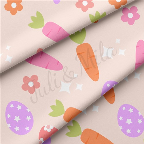 Easter Double Brushed Polyester Fabric Jersey Stretchy Soft Polyester Stretch Fabric