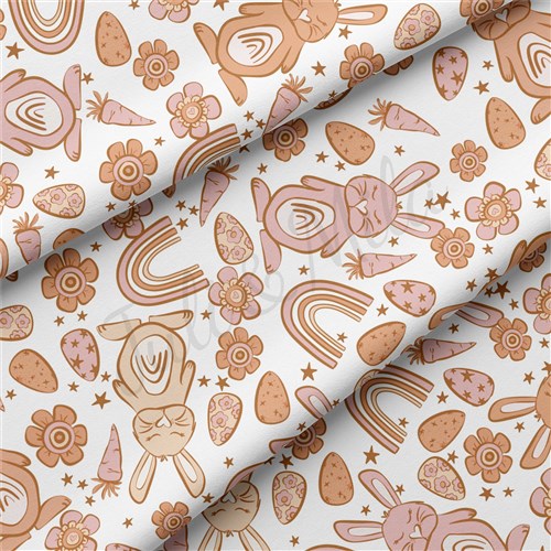 Easter Double Brushed Polyester Fabric Jersey Stretchy Soft Polyester Stretch Fabric