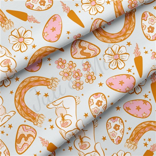 Easter Double Brushed Polyester Fabric Jersey Stretchy Soft Polyester Stretch Fabric