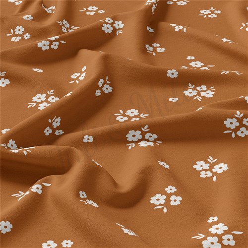 Floral Double Brushed Polyester Fabric Jersey Stretchy Soft Polyester Stretch Fabric