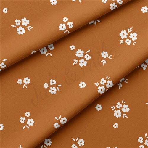 Floral Double Brushed Polyester Fabric Jersey Stretchy Soft Polyester Stretch Fabric