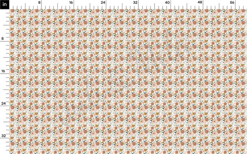Floral Flowers Double Brushed Polyester Fabric Jersey Stretchy Soft Polyester Stretch Fabric