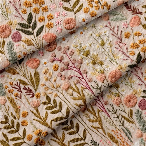 Floral Double Brushed Polyester Fabric Jersey Stretchy Soft Polyester Stretch Fabric