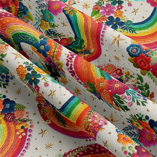 Floral Embroidery Rib Knit Fabric, RBK1792 & Get a Free $89.99 Embroidery Bundle