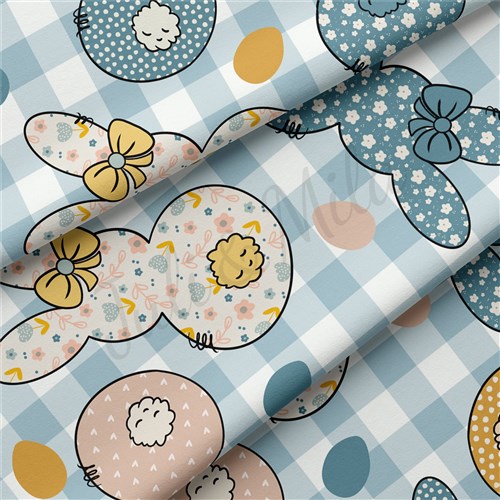 Easter Double Brushed Polyester Fabric Jersey Stretchy Soft Polyester Stretch Fabric