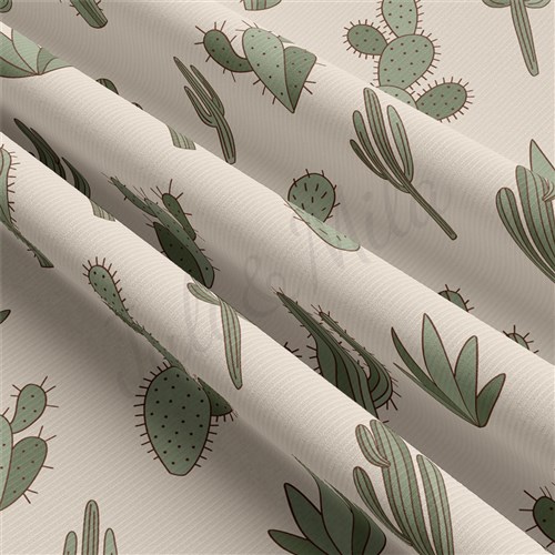 Boho Cactus Rib Knit Fabric, RBK2162 & Get a Free $89.99 Embroidery Bundle