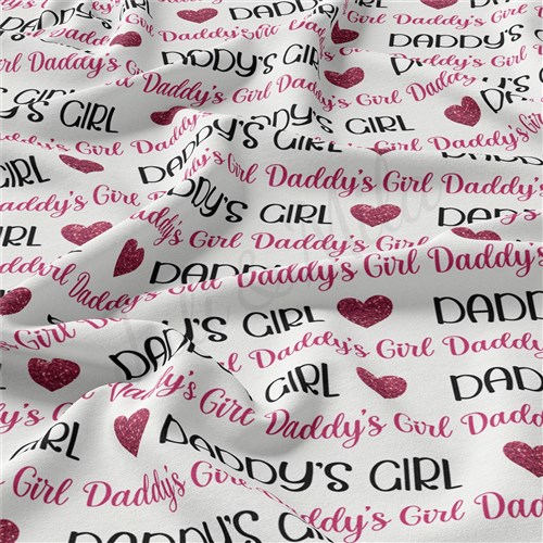 Daddy's Girl Double Brushed Polyester Fabric Jersey Stretchy Soft Polyester Stretch Fabric