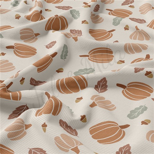 Autumn Fall Halloween Rib Knit Fabric, AA1839 & Get a Free $89.99 Embroidery Bundle