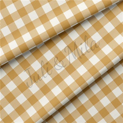 cell7 Gingham Check Double Brushed Polyester Fabric Jersey Stretchy Soft Polyester Stretch Fabric