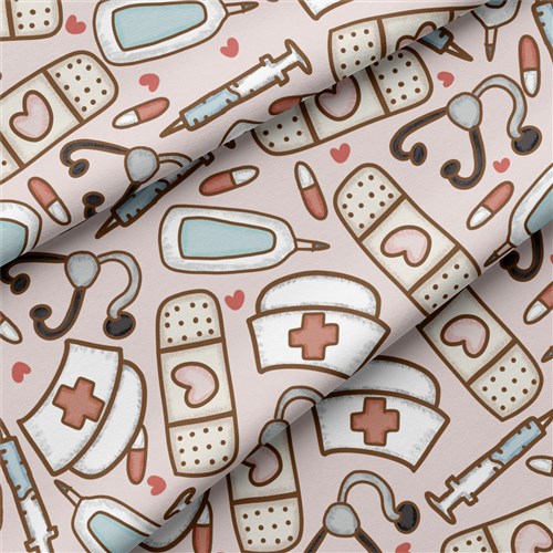 Nurse Double Brushed Polyester Fabric Jersey Stretchy Soft Polyester Stretch Fabric