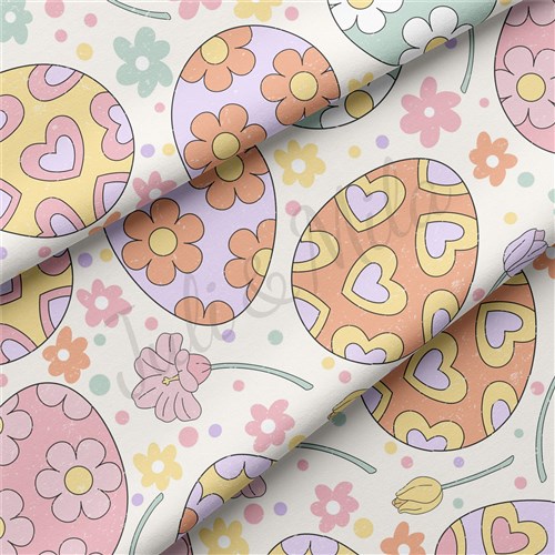 Easter Double Brushed Polyester Fabric Jersey Stretchy Soft Polyester Stretch Fabric