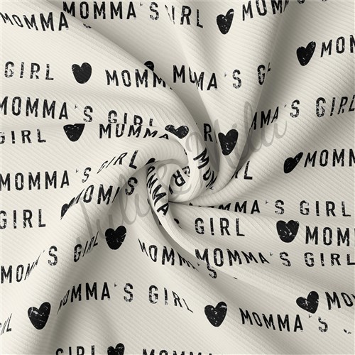 Mommy's Girl Rib Knit Fabric, Yard & Get a Free $89.99 Embroidery Bundle