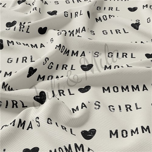 Mommy's Girl Rib Knit Fabric, Yard & Get a Free $89.99 Embroidery Bundle