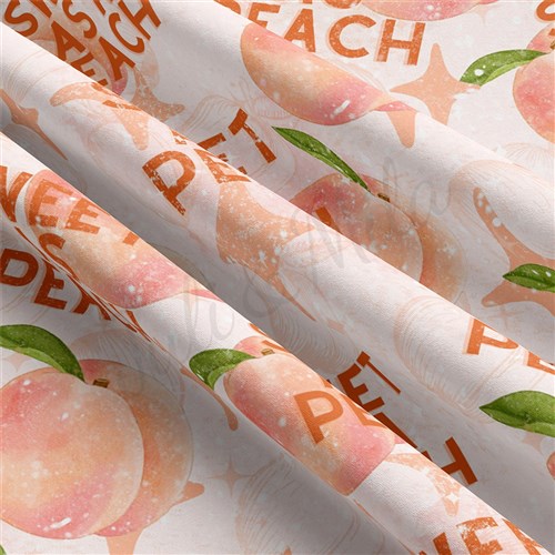 Sweet as a Peach Double Brushed Polyester Fabric Jersey Stretchy Soft Polyester Stretch Fabric