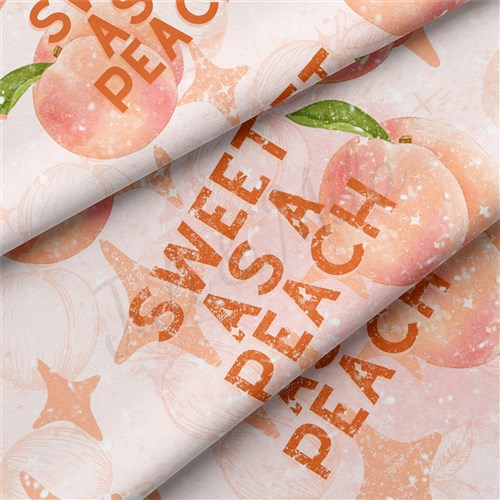 Sweet as a Peach Double Brushed Polyester Fabric Jersey Stretchy Soft Polyester Stretch Fabric