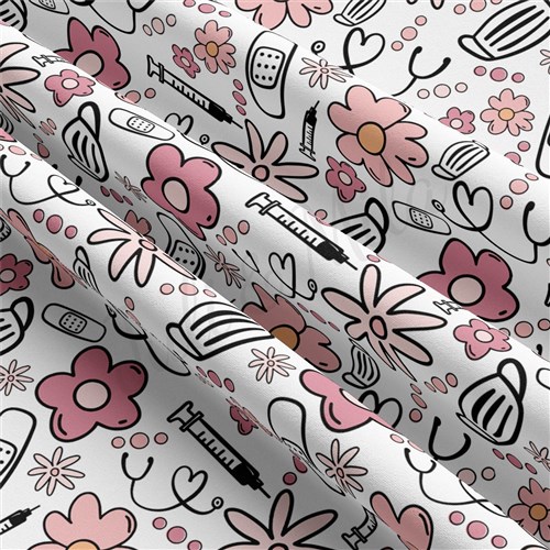 Nurse Double Brushed Polyester Fabric Jersey Stretchy Soft Polyester Stretch Fabric