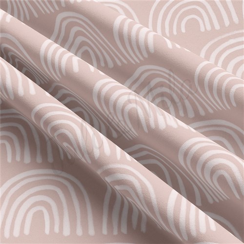 Rainbow Double Brushed Polyester Fabric Jersey Stretchy Soft Polyester Stretch Fabric