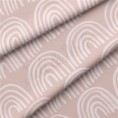 Rainbow Double Brushed Polyester Fabric Jersey Stretchy Soft Polyester Stretch Fabric