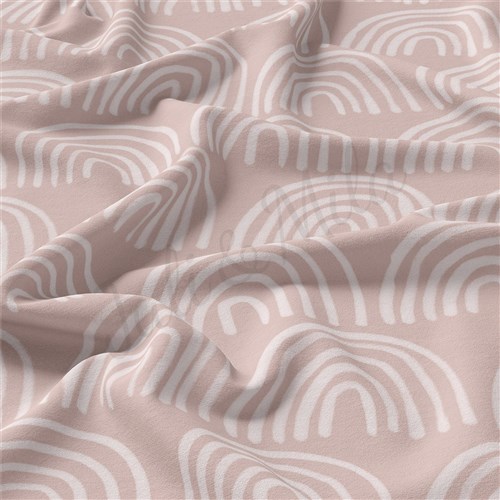Rainbow Double Brushed Polyester Fabric Jersey Stretchy Soft Polyester Stretch Fabric