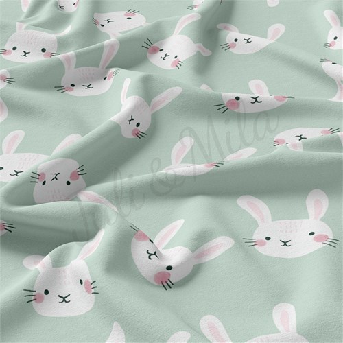 Easter Double Brushed Polyester Fabric Jersey Stretchy Soft Polyester Stretch Fabric