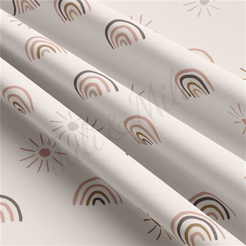 Rainbow Double Brushed Polyester Fabric Jersey Stretchy Soft Polyester Stretch Fabric
