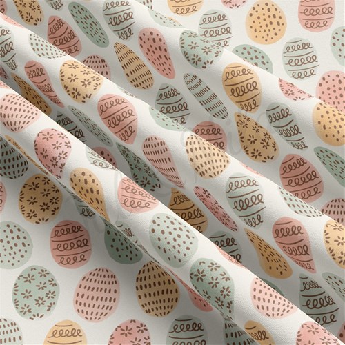 Easter Double Brushed Polyester Fabric Jersey Stretchy Soft Polyester Stretch Fabric