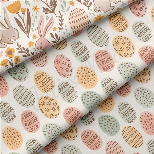 Easter Double Brushed Polyester Fabric Jersey Stretchy Soft Polyester Stretch Fabric