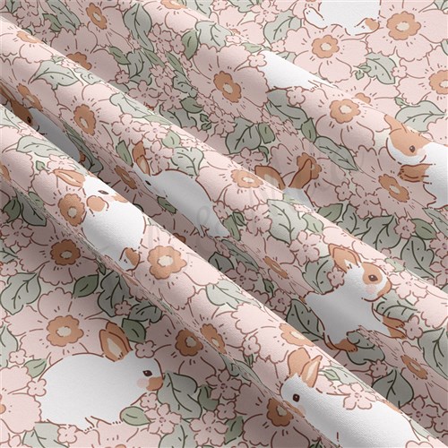 Easter Double Brushed Polyester Fabric Jersey Stretchy Soft Polyester Stretch Fabric
