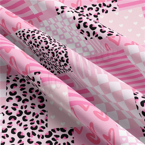 Valentine's Day Double Brushed Polyester Fabric Jersey Stretchy Soft Polyester Stretch Fabric