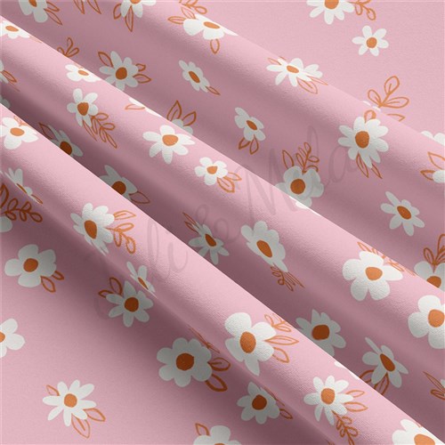 Floral Double Brushed Polyester Fabric Jersey Stretchy Soft Polyester Stretch Fabric