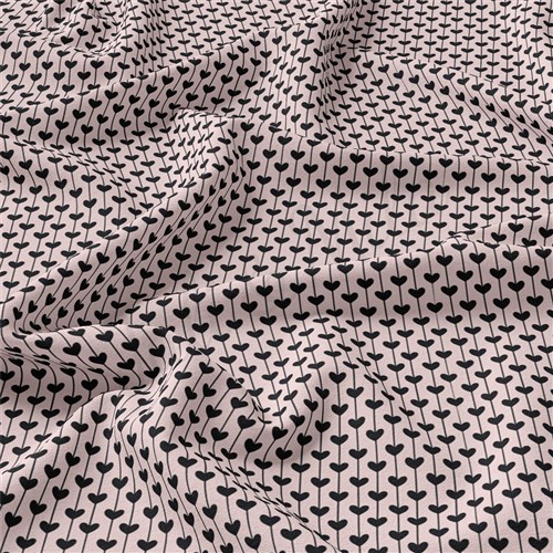 Valentine's Day Double Brushed Polyester Fabric Jersey Stretchy Soft Polyester Stretch Fabric