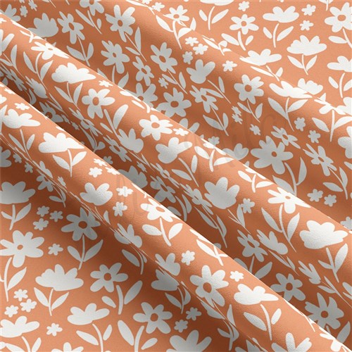 Floral Double Brushed Polyester Fabric Jersey Stretchy Soft Polyester Stretch Fabric