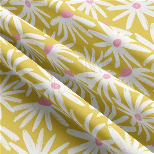 Floral Double Brushed Polyester Fabric Jersey Stretchy Soft Polyester Stretch Fabric