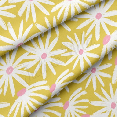 Floral Double Brushed Polyester Fabric Jersey Stretchy Soft Polyester Stretch Fabric