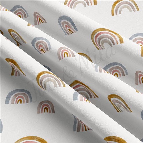 Rainbow Double Brushed Polyester Fabric Jersey Stretchy Soft Polyester Stretch Fabric