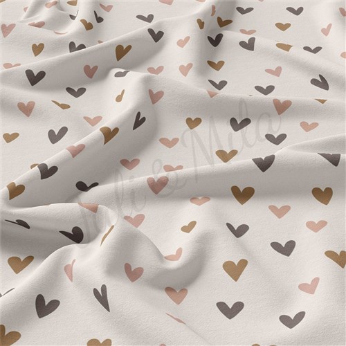 Valentine's Day Double Brushed Polyester Fabric Jersey Stretchy Soft Polyester Stretch Fabric