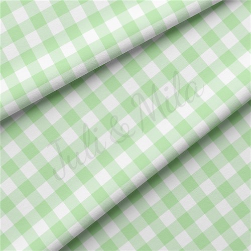 Gingham Double Brushed Polyester Fabric Jersey Stretchy Soft Polyester Stretch Fabric